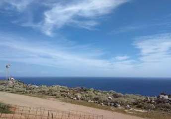 Grundstück auf Kreta zum Verkauf mit Panoramablick auf das Meer in Richtung Georgioupolis