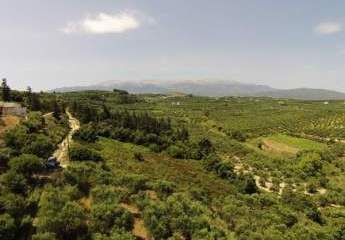 Kreta, Kera: Grundstück mit Panoramablick auf das Meer über die Bucht von Souda zu verkaufen
