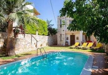 Kreta, Spilia: Drei schöne Villen in der grünsten Landschaft mit privaten Pools zu verkaufen