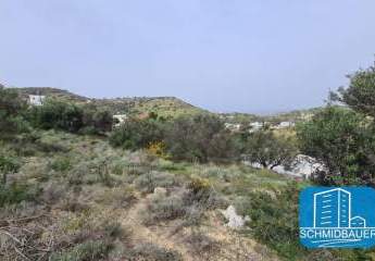 Kreta, Pitsidia: Schönes Grundstück mit Meerblick und Baugenehmigung im Dorf zu verkaufen