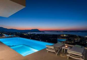Neubau-Projekt ohne Grundstück auf Kreta zu verkaufen: Wunderbare Villa mit herrlicher Aussicht