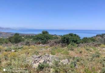 Kreta, Kounali: Baugrundstück mit Meerblick in ruhigem Dorf zum Verkauf
