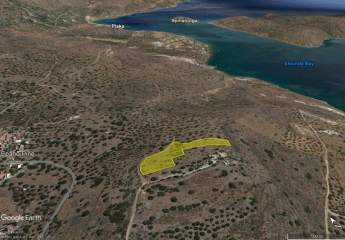 Kreta, Pano Pines: Baugrundstück mit Meerblick zu verkaufen