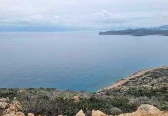 MIT VIDEO - Kreta, Plaka Elounda: Bauland mit Panoramablick auf das Meer zu verkaufen