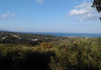 Kreta, Kiparissos: Grundstück auf einem Hügel mit Panoramablick zu verkaufen