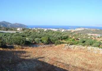 Kreta, Agios Nikolaos: 2 angrenzende Baugrundstücke mit Meerblick zu verkaufen