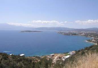 Kreta, Lenika: Grundstück mit Panorma-Meerblick zu verkaufen