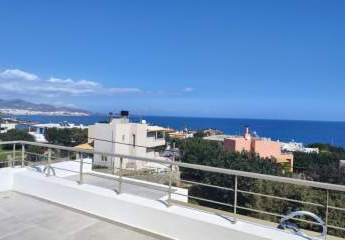 MIT VIDEO: Kreta, Ammoudara: Villa in Stadtnähe mit Pool und Meerblick zu verkaufen