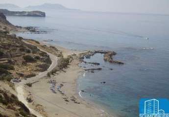 Kreta, Triopetra: Großes Grundstück am Meer mit herrlichem Panoramablick zu verkaufen