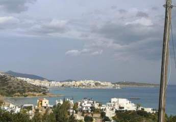 Baugrundstück mit Meerblick in der Nähe von Agios Nikolaos und Sandstränden