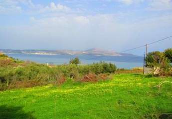 Kreta, Almyrida: Malerisches Grundstück mit Baugenehmigung zu verkaufen
