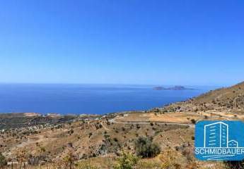 Kreta, Melambes: Grundstück mit Meerblick zu verkaufen