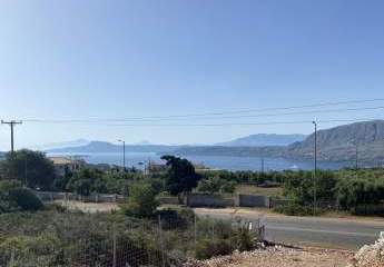 Kreta, Korakies: Grundstück mit Baugenehmigung und offenem Meerblick zu verkaufen