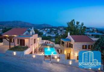 Kreta, Sivas: 3 hervorragende Villen mit Gemeinschaftspool als Komplex zu verkaufen