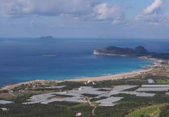 Kreta, Phalasarna: Fantastisches Meerblickgrundstück in idyllischer Lage zu verkaufen
