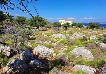 Kreta, Kokkino Chorio: Bebaubares Grundstück mit Meerblick zu verkaufen