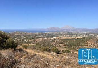 Kreta, Listaros: Einzigartiges Grundstück mit fantastischer Aussicht zu verkaufen