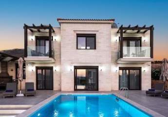 MIT VIDEO - Kreta, Plaka: Entzückende Villa mit Meer- und Bergblick zu verkaufen