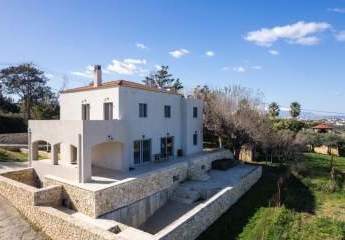 Kreta, Tria Monastiria: Erstaunliche Villa mit freiem Meerblick in der Nähe von Rethymno zu verkaufen