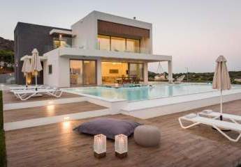 Kreta, Marathi: Prestigeträchtige Villa zum Verkauf in Akrotiri mit atemberaubendem Meerblick