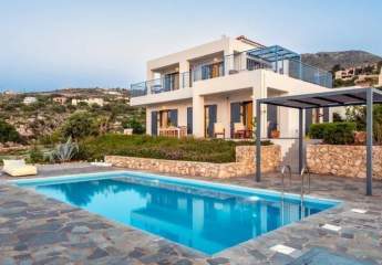 Kreta, Kokkino Chorio: Designervilla mit phänomenalem Meerblick zu verkaufen