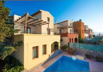 Kreta, Plaka: Villa mit freiem Meerblick zu verkaufen