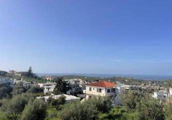 Kreta, Agia Paraskevi: Grundstück mit Panoramablick auf das Meer zu verkaufen