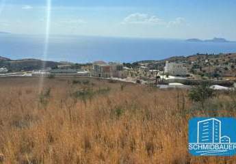 Kreta, Agia Galini: Grundstück mit Panoramablick auf das Libysche Meer zu verkaufen