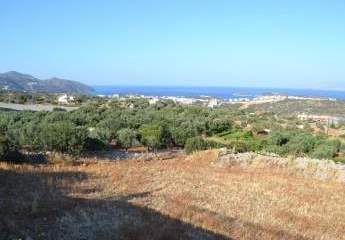 Kreta, Agios Nikolaos: Zwei angrenzende Baugrundstücke mit Meerblick zu verkaufen