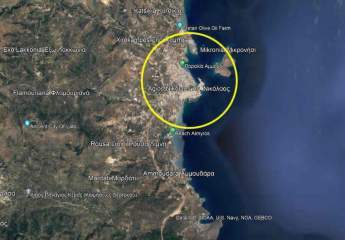 Kreta, Agios Nikolaos: Baugrundstück mit Meerblick in ruhigem Stadtteil zu verkaufen
