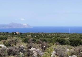 Unglaublicher Meerblick von seltener Stelle neben einem Berg auf Kreta