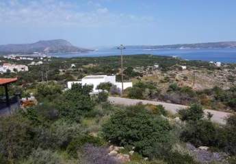 Kreta, Kokkino Chorio: Grundstück mit Meerblick und Bergblick zu verkaufen