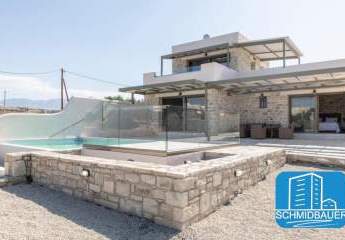 MIT VIDEO - Kreta, Pitsidia: Villa mit Blick auf den Strand von Komos zu verkaufen