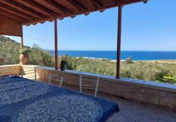 Kreta, Mochlos: Charmantes Haus mit Meerblick und Garten mit Olivenbäumen zu verkaufen