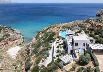Kreta, Kokkino Chorio: Traumvilla mit makelloser Aussicht mit einer privaten Bucht zu verkaufen
