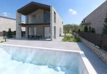 NEUBAU-PROJEKT: Kreta, Xirosterni: Stilvolle Steinvillen mit privaten Pools zu verkaufen