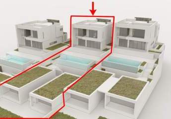 Kreta, Plaka Elounda: Meerblick-Grundstück mit Baulizenz für 1 Luxusvilla und 2 Apartments
