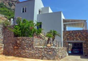 Kreta, Plaka Elounda: Villa mit Swimmingpool und Panoramablick oberhalb von Plaka