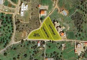 Kreta, Krousta: Grundstück mit Meerblick im Dorf in der Nähe von Agios Nikolaos