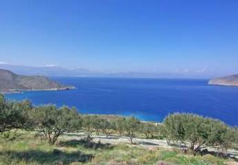 Kreta, Tholos: Grundstück mit Baugenehmigung und herrlichem Meerblick zu verkaufen