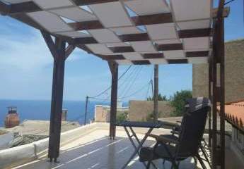 Ostkreta, Tourloti: Steinhaus mit fantastischem Meerblick zu verkaufen