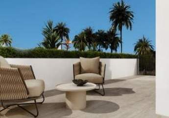 Projekt im Süden Kretas in Strandnähe mit Meerblick und Pool - Villa-Apartment Plakias - Fos
