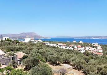 MIT VIDEO: Kreta, Plaka: Erstklassige Grundstück in Plaka – Meerblick und zentrale Lage