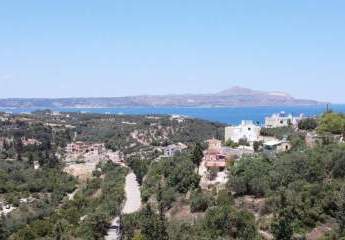 Kreta, Aspro: Idyllisches Grundstück mit atemberaubendem Panoramablick zu verkaufen