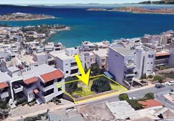 Kreta, Agios Nikolaos: Baugrundstück mit Meerblick im Ort zu verkaufen