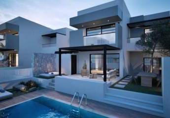 Kreta, Sisi: Neubau-Projekt! Villa mit Meerblick und Swimmingpool zu verkaufen