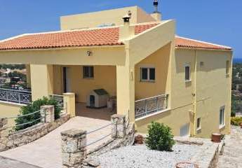 Kreta, Almyrida: Atemberaubendes Einfamilienhaus mit Pool-, Meer- und Bergblick