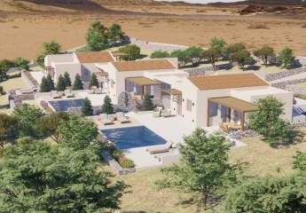 Kreta, Erfi - Projekt: Bungalow mit Swimmingpool und Meerblick im Olivenhain