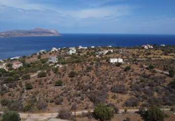 Kreta, Kokkino Chorio: Malerisches Grundstück mit Meerblick und Baurechten zu verkaufen