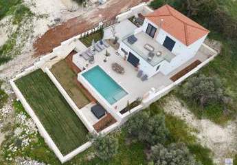 Kreta - 8-Villen-Projekt in Kirianna bei Rethymno: Freistehende Villa mit Pool und Meerblick - Villa 1